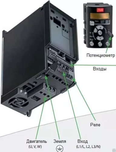  Частотный преобразователь Danfoss VLT Micro Drive FC 51 0,75 кВт (380 - 480, 3 фазы) 132F0018